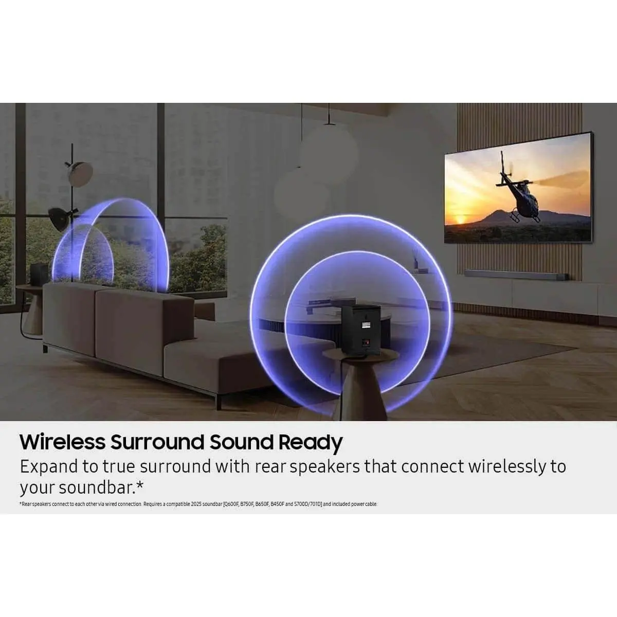 Samsung - Wireless Rear Speaker Kit - Black