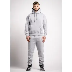 Heather Gray Heavy Blend Fleece SweatSuit