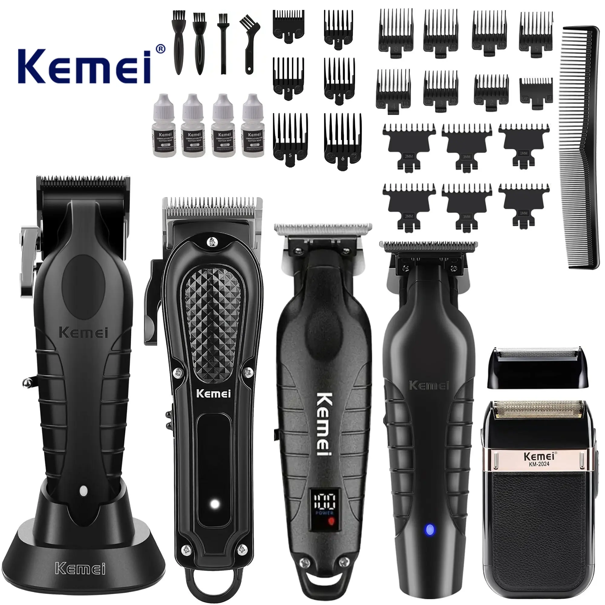 Kemei Hair Clipper Large Set，KM2296,KM1071,KM2293,KM2299,KM2024