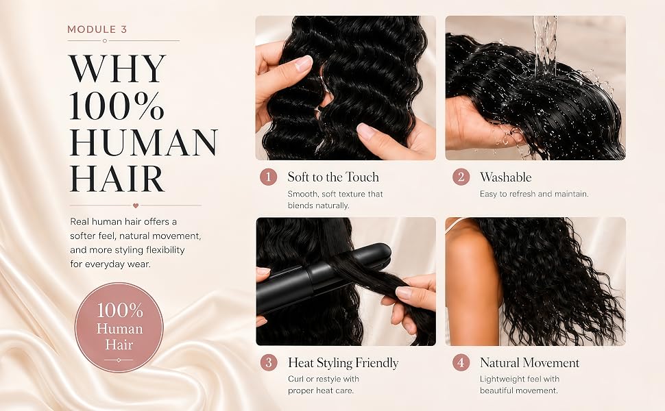 Human Crochet Hair for Black Women Feather Miracle Knots Crochet Human Hair  60g Invisible Crochet Human Hair, Lightweight, Pre-separated 50strands deep wave feather crochet hair extension