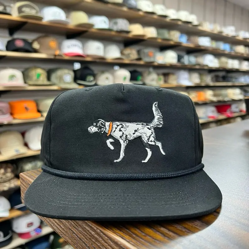 English Setter Rope Hat Whitetail- Black