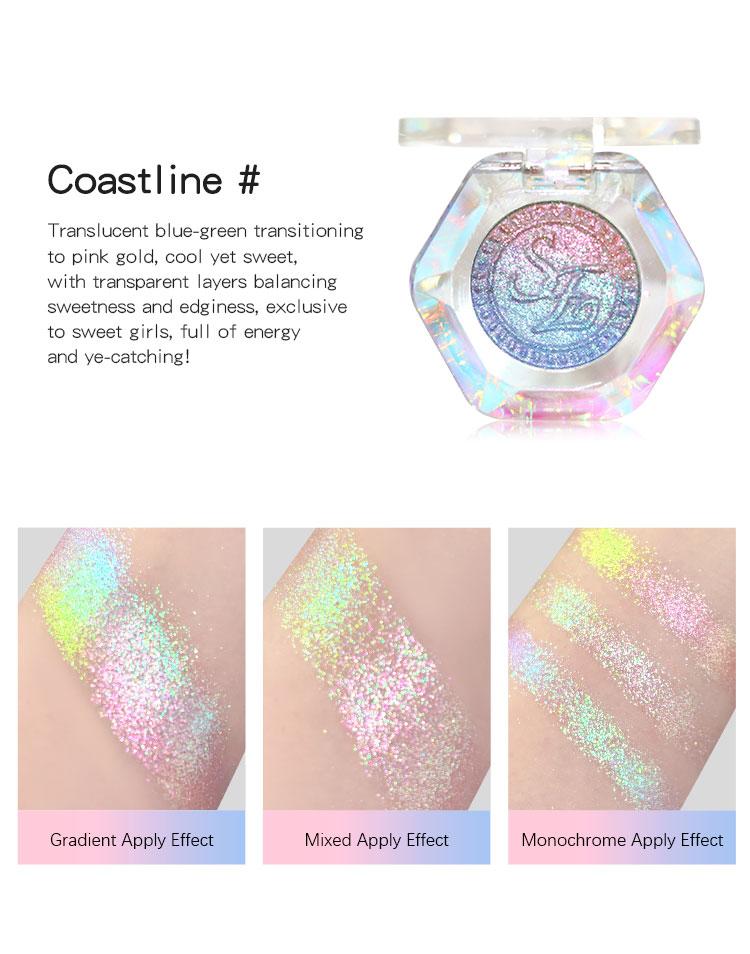 SheenEffect Monet’s Garden Collection Eyeshadow,Multichrome Face Highlighter Palette,Shades for Party & Festival Looks，High-pigment, Zero Fallout, Vegan & cruelty-free, Buildable Glitter Finish Cosmetic Bronzer