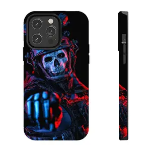 Call of Duty Ghosts Skull Phone Case, suitable for iPhone 17-11 Pro Max/Plus and Samsung Galaxy S23-25