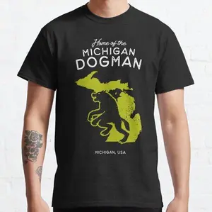 NEW LIMITED Home of the Michigan Dogman Michigan T-Shirt  US Size: S-6XL, All Colors, Gift for Women Men, Made In USA, 100% cotton, Classic Fit, Unisex T-Shirt