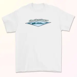 Rare!! Vintage 90's QUIKSILVER Logo Faded Surf Tee Shirt Boys