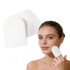 120 Pieces U-Shaped Makeup Remover Pads, Pearl Texture Non-Woven Fabric, Soft and Gentle, No Fragrance, Travel-Friendly, Suitable for Sensitive Skin, Facial Wipes