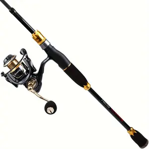 24-Ton Carbon Fiber Spinning Fishing Rod and Reel Combo - Portable, Ambidextrous, Medium Power, Uncharged, Freshwater Fishing Gear for Travel - Perfect Gift for Fathers Day and Valentines Day