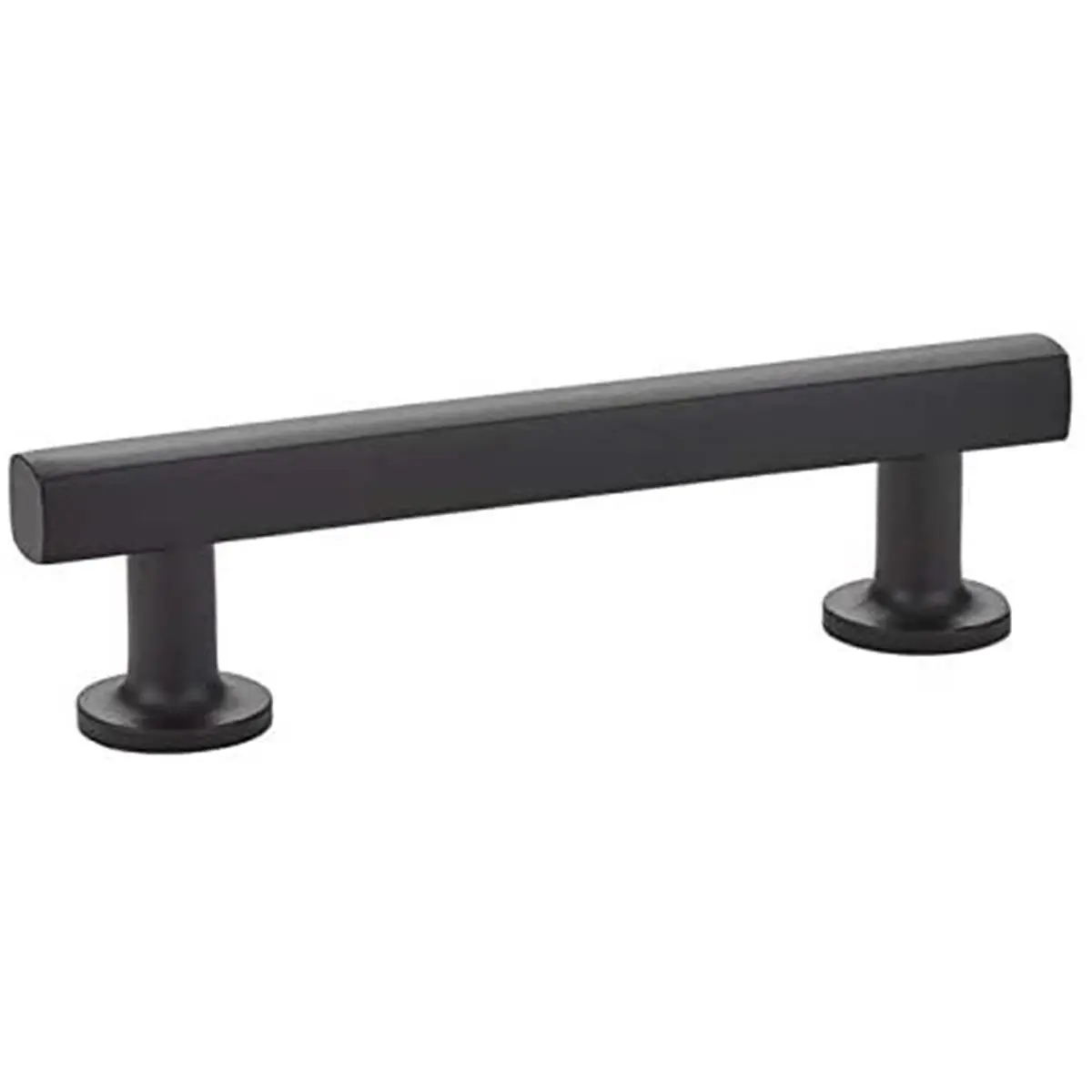 Emtek 86678US19 Brass Contemporary Cabinet Pull, 12 in. Center to Center, Flat Black