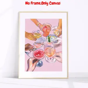 Party Drinking Poster, Vintage Party Drinking Print, Unframed Art Print, No Frame, Wall Art for Home Living Room Bedroom, Home Decor, Party Decor, Gift Ideas, Photo