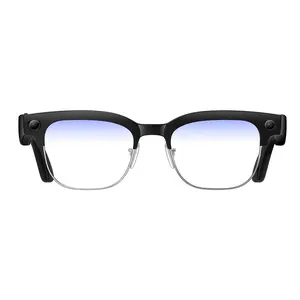 AI Smart HD Camera Glasses, 8MP Lens, AI Object Recognition, Wireless Music, ENC Noise Reduction, EIS Stabilization, IP66 Waterproof, AI Voice Assistant, AI Real Time Translation, Camera Glasses Smart Glasses, Fit for Outdoor Sport and Riding