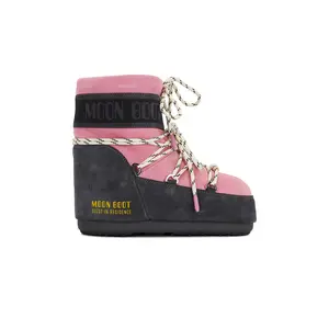 MOON BOOT X Guest in Residence Low Suede Beads Boot in Grey & Rose