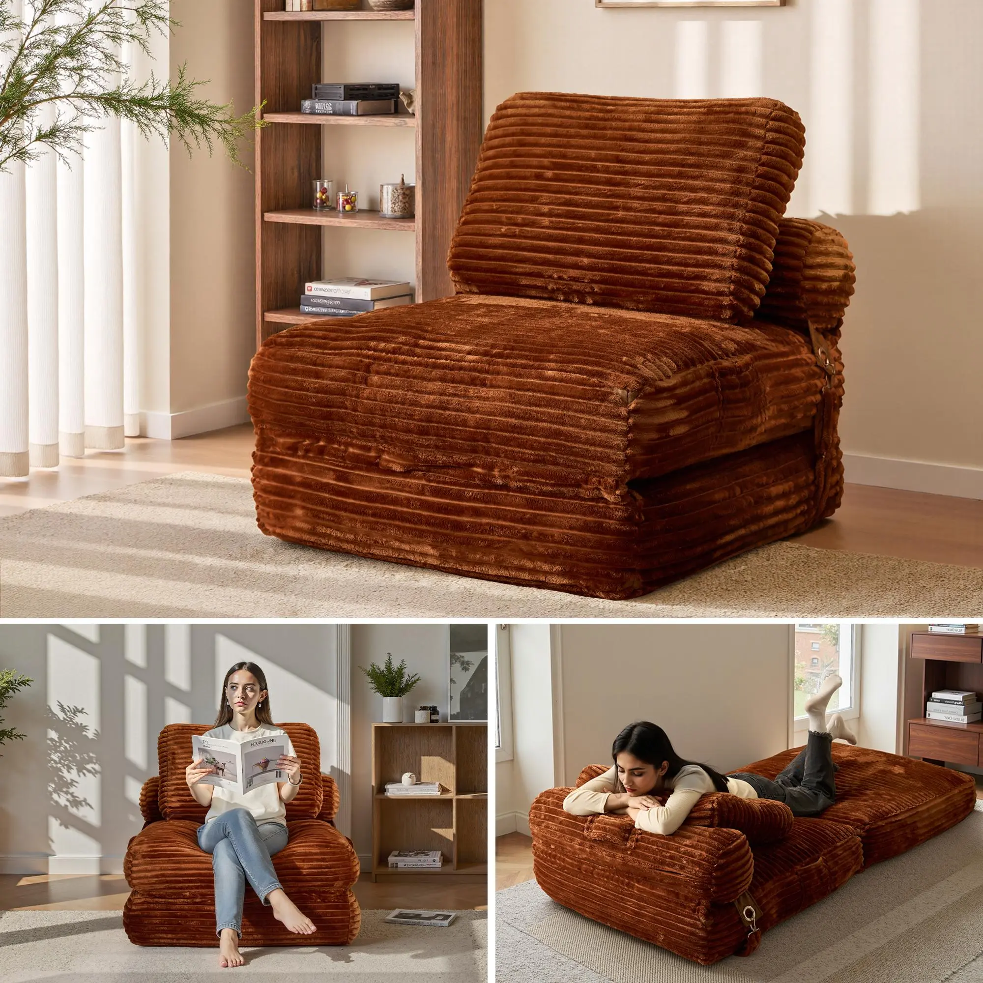 Brown Plush Corduroy