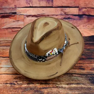 Unisex Polyester Felt Hat | Adjustable Classic Panama Style with Poker Print Band | Lightweight & Durable | Ideal for Outdoor Activities | Multi-Color Options