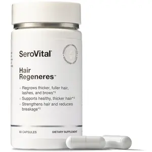 SeroVital Hair Regeneres Hair Growth Support Supplement | Rosemary, Biotin & Bioactive Keratin Peptides for Thinning Hair Loss, Shedding, Breakage & Fuller-Looking Hair – 60 Count