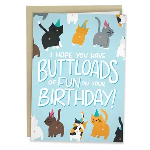 Buttloads Of Fun Funny Birthday Card