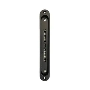 Interlock 2 Point Mortise Lock For Sliding Patio Door with Black Cover
