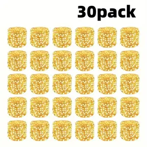 30Pack Twinkle Lights Battery Operated, Three lighting modes，Festival Decorations Mason Jars Lights Crafting, Firefly Lights DIY Decoration, Party (Warm White) Ornaments Neon