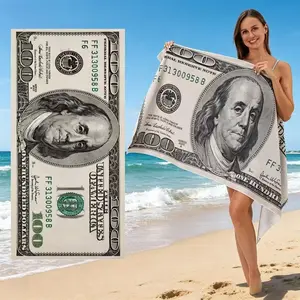 Bestselling Ultra-Fine Fiber Beach Towel Custom Print Large Beach Towel Bath Sheet, High-Quality Absorbent Material, Perfect for Summer