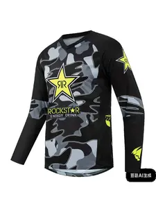 2025 Men's Cycling Jersey MTB Mountain Motorcycle Top Men's Long Sleeve T-shirt Outdoor Sports Clothes Cycling Jersey