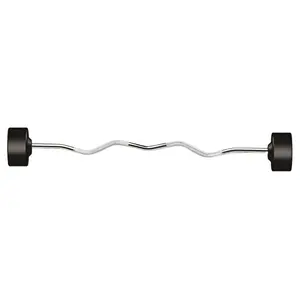 York Rubber Fixed Pro Curl Barbell
