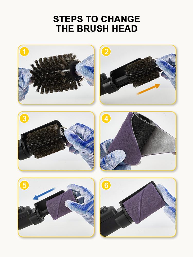 Multifunctional Electric Grill Cleaning Brush Set Perfect for Summer BBQ [Powerful Cleaning Performance]—delivers highly efficient, residue-free cleaning to effortlessly tackle grease and grime on your grill for Memorial Day Sale