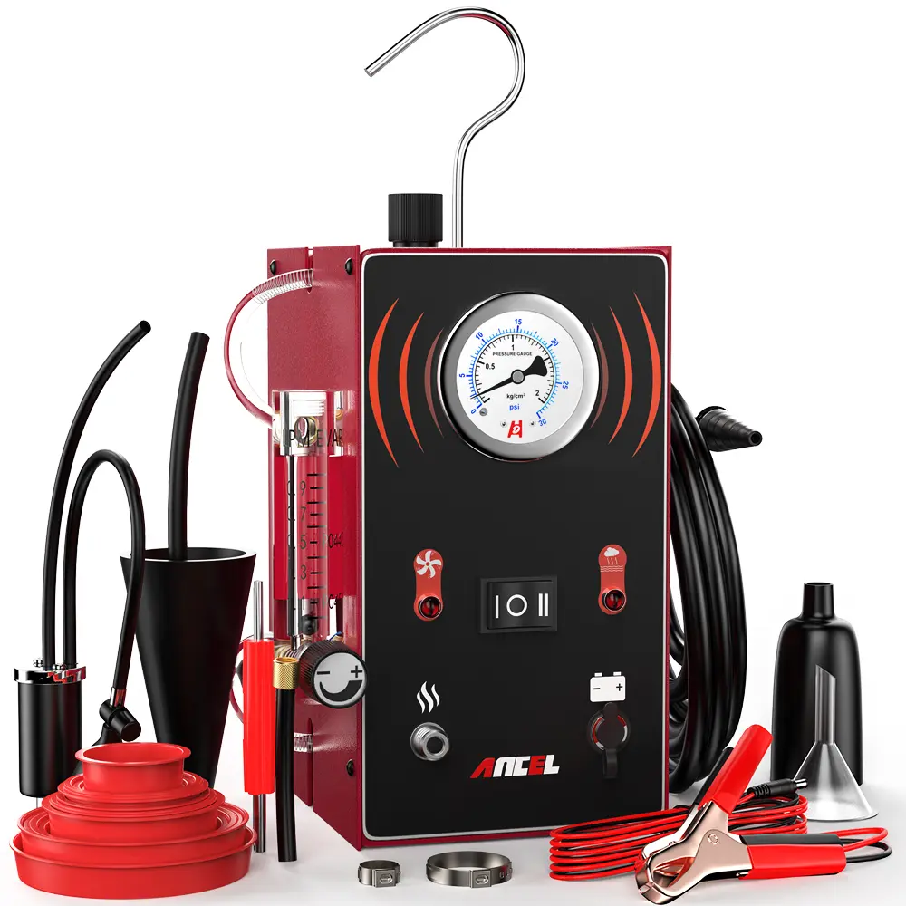 ANCEL S300 Universal Automotive Tools Leak Tester with Air Pump, Dual-Modes EVAP Locator, Oil Smoke Pipe Generator, Pressure Control for Car & Motorcycle DIY Enthusiasts (Fits Boats, Includes Adapters for Test)