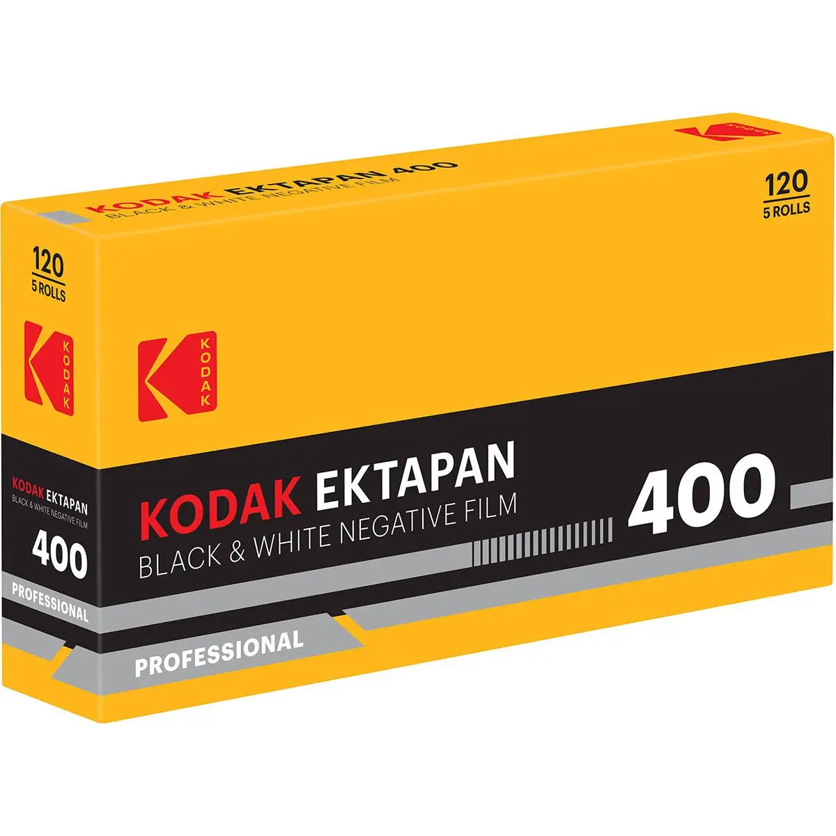 Kodak Ektapan 400 Black and White 120 Negative Roll Film, 5-Pack