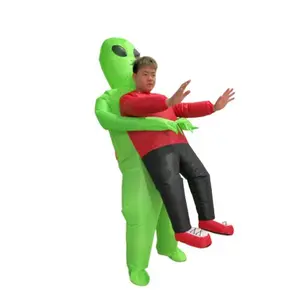 Halloween Funny Scary Inflatable Walking Costume Festival Performance Prop Cape Alien Costume for Cycling Runway