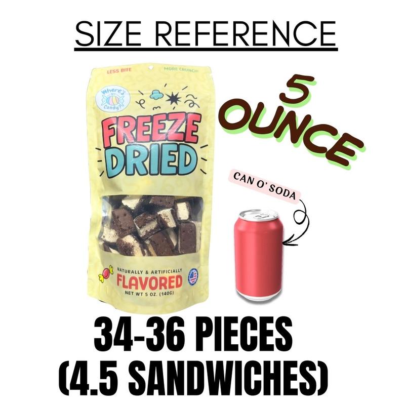 Freeze Dried VANILLA Ice Cream Sandwich Bites - TikTok Viral - Crunchy Ice Cream - Astronaut Candy