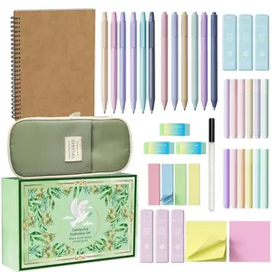 Journaling Kit 39- Set with Morandi and Neon Highlighters, No Bleed  Study Supplies for Church Classroom , Christian  for Women (Green)