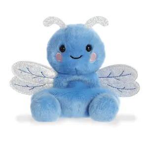 Palm Pals Adorable Dart Dragonfly 5 inch Blue Mini Soft Plush Collectable Stuffed Animal