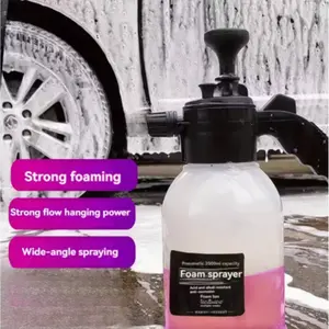 2L Handheld Foam Sprayer for Car Washing, High Pressure Transparent Foam, Suitable for Home Use, Ideal for Cleaning Vehicles