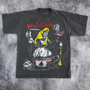 Alice In Chains In Wonderland 90s Rare Design T shirt