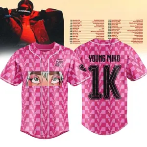 Mik0 Late Checkout Tour 2026 Baseball Jersey – Concert Shirt, Latin Trap Merch, Unisex Streetwear, Music Fan Outfit Gift