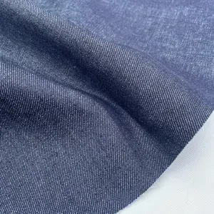Italian 100% Cotton Denim Indigo Blue Fabric By The Yard