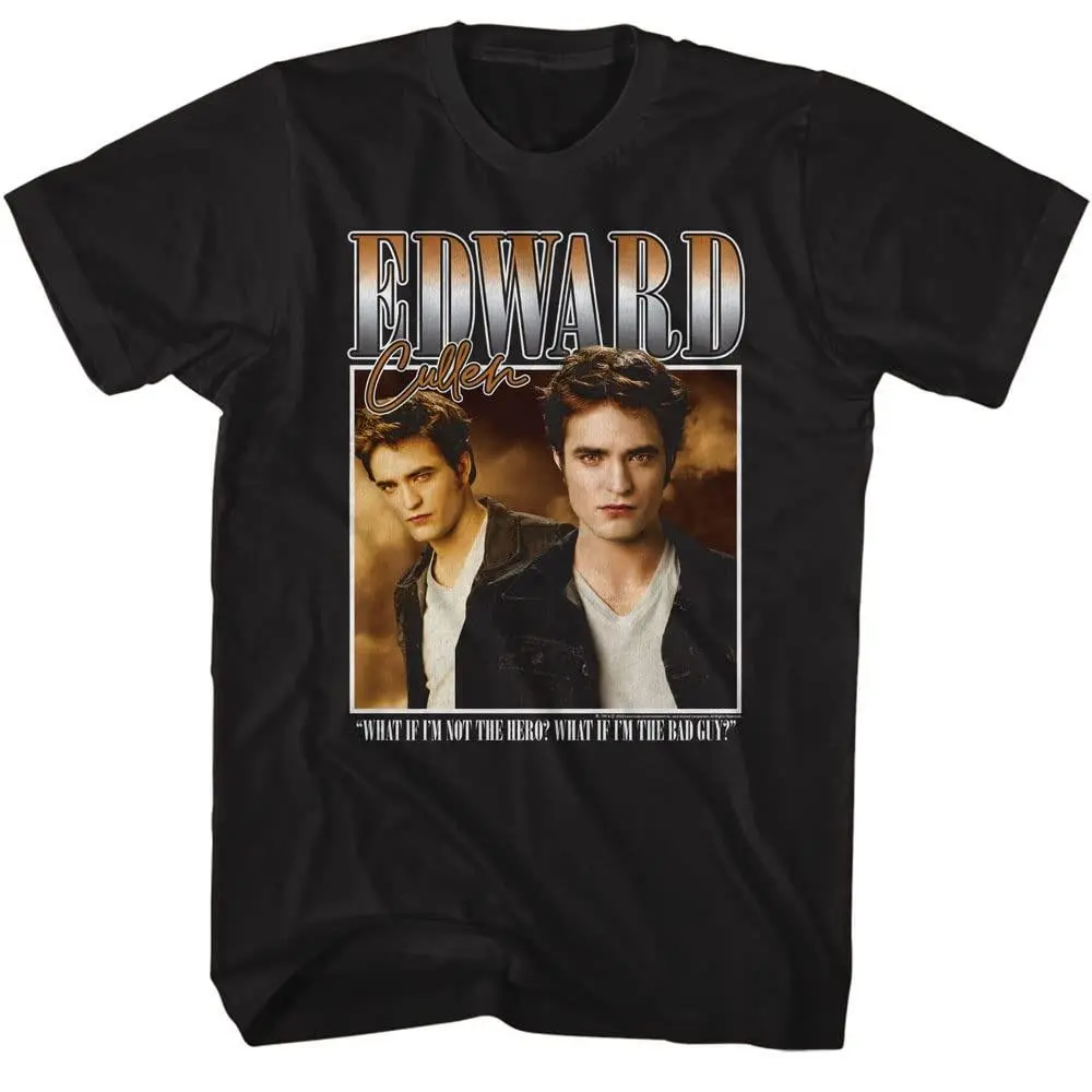 Twilight Edward Cullen Vampire Graphic T-Shirt - Vintage 90s Bootleg Rap Robert Pattinson Tee
