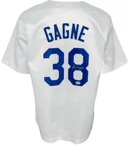 Los Angeles Dodgers Eric Gagne Autographed Pro Style White Jersey BAS Authenticated