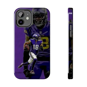 Justin Jefferson Phone Cases  Minnesota Football Two-In-One Drop-Resistant Mobile Phone Case Protection, Shockproof For IPhone 17-12, Pro Max, Pro Plus, and Samsung S25 24 23 Safety Case