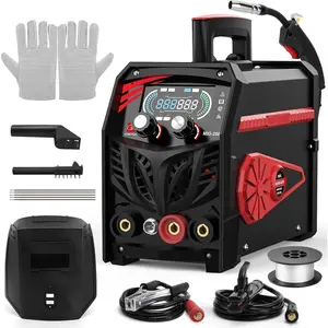 3 In 1 Welding Machine, 145Amps MIG Welder 110V Combines MIG (Gas/Gasless), and Stick Welding,  Welder Machine with Digital Screen Display, Easy to Use