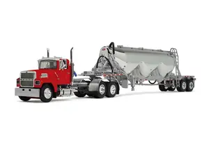 Ford LTL 9000 Day Cab w/ Heil Pneumatic Tank Trailer Diecast 1:64 Scale Model - DCP First Gear 60-2103