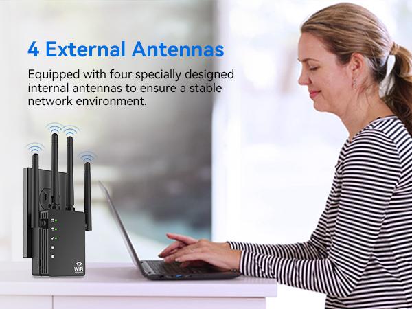 RAGOAT Dual-Band WiFi Repeater with Ethernet Port, Triple Mode Long-Range Home WiFi Extender Signal Booster (12880 Sq Ft Coverage, 105 Devices Supported), 2026 Wireless Internet Extender