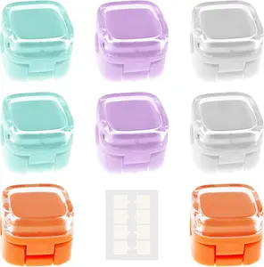 Magnetic Cable Clips, Adjustable Cord Holder Management, Adhesive Wire Keeper Organizer for Home Office Desk Phone PC Car Wall Desktop Nightstand Appliance (8-Pack Crystal Multicolor) ﻿