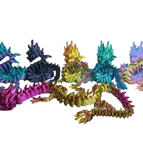 Huge Imperial Dragon - Stands up - 26" long - 3d Printed - Fun for Everyone! Decor Figurine Ornaments