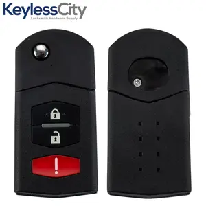 2004-2008 Mazda 6 / RX8 / 3-Button Flip Key / PN: GP7A-67-5RYB / KPU41788 (AFTERMARKET)