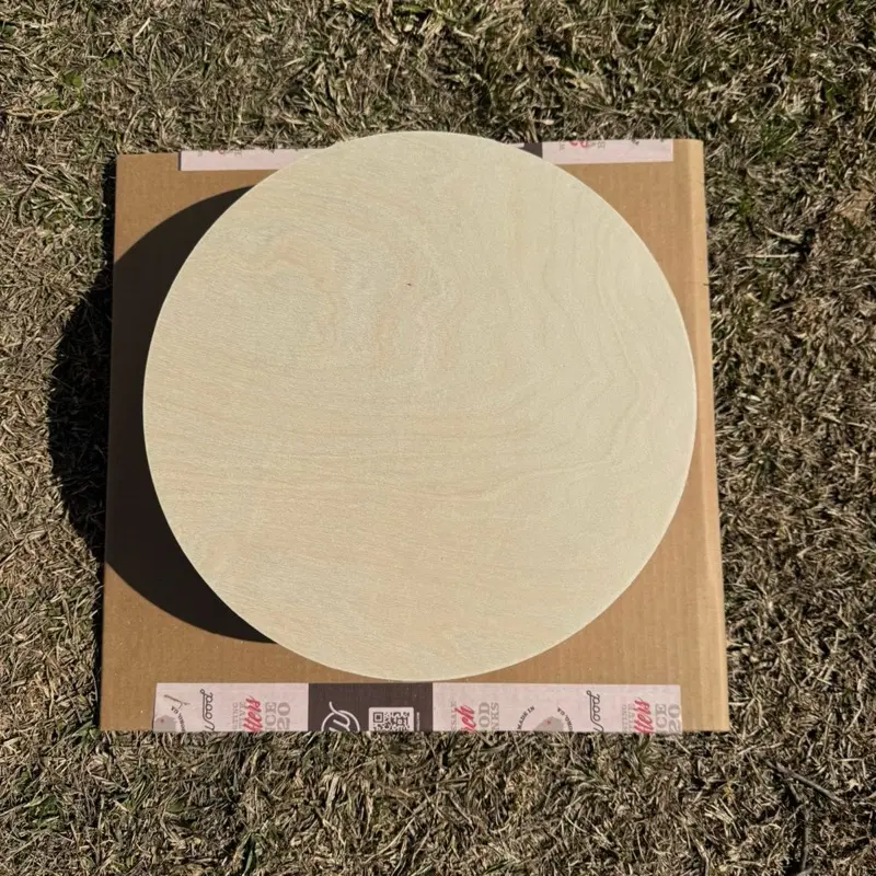 20 Pack 15in Wood Rounds 1/4” Thick Birch | CNC Cut Door Hanger Blanks | Bulk Craft Bundle