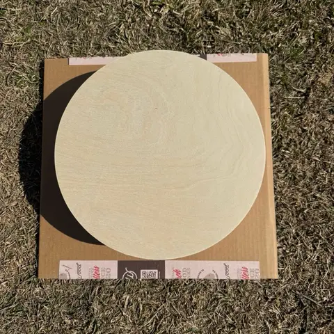 20 Pack 15in Wood Rounds 1/4” Thick Birch | CNC Cut Door Hanger Blanks | Bulk Craft Bundle