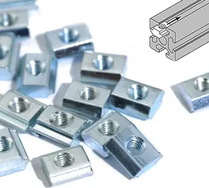 100 count 2020 Series M5 Sliding T Nuts Metric M5 Thread Slide in T-Nut for 20x20 Standard 6mm T-Slot  Extrusion Profile
