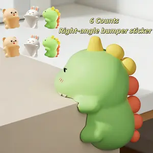 6 Counts Cute Animal Design Proofing Corner Protector,  Furniture Table Corner Safety Cushion, Round Proof Bumper for Covering Sharp Furniture Edges,Childproof Table Edge Guard, Toddlers