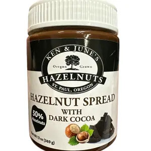 Ken & June's Hazelnut Spread with 50% Hazelnuts & Dark Cocoa - 13 oz (369 g) Sweet Flavor Dip