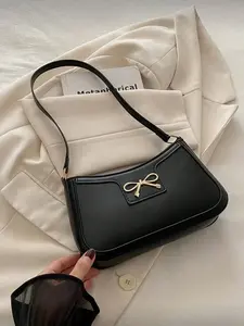 Elegant New Moon Shape Women's Underarm Bag, Fashion Casual, Solid Color, Options, Stylish and Versatile Handbag, Half Moon Bag